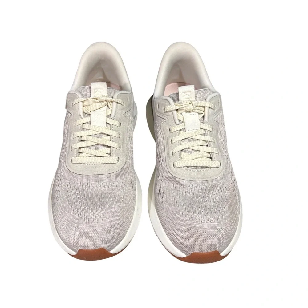 Kizik Athens Sneakers Womens 9 Wide Sand Beige Hands-Free WATH2510-2D EUC